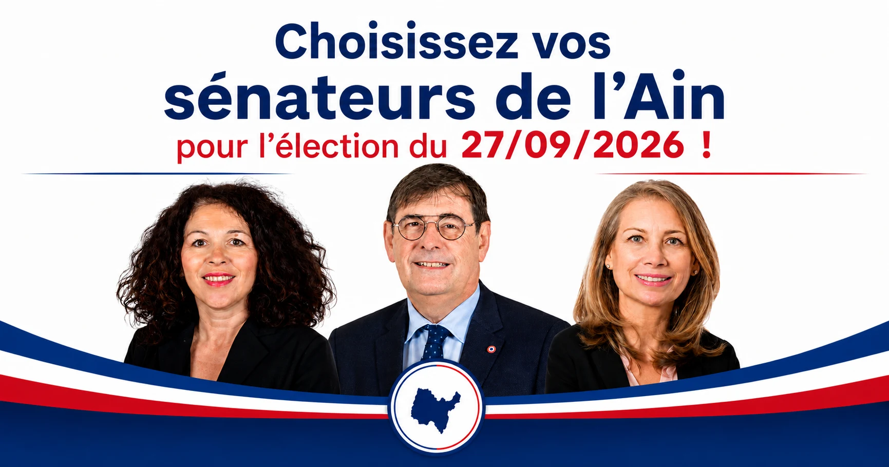 Choisissez vos sénateurs de l’Ain pour l’élection du 27 septembre 2026
